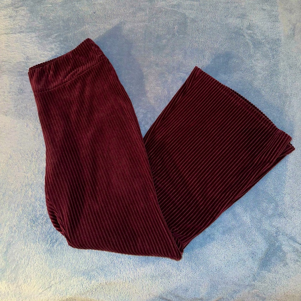 Women’s Velvet Bell-Bottom Pant
